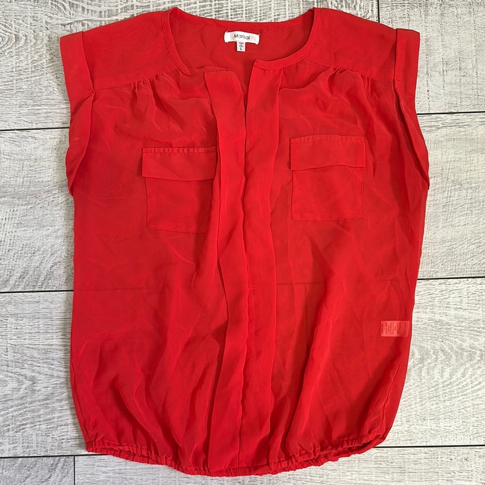 Red Women's Blouse